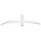 Ekena Millwork Bellingham Architectural Grade PVC Gable Bracket, 108"W x 18"H x 4"D x 4"F, 4/12 Pitch GBP108X18X0404BEL00 - alternate 1